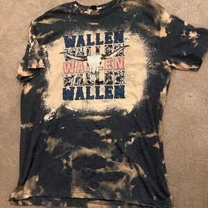 Morgan Wallen Graphic Bleached Tie dye T-Shirt